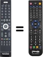 Replacement remote control Technisat TV705000