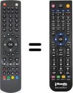 Replacement remote control Oki L32VF-FHTUV