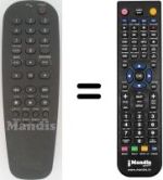 Replacement remote control Philips DVD 722