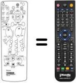 Replacement remote control REMCON763