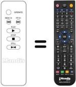 Replacement remote control Irradio VL210TC