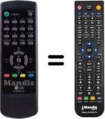 Replacement remote control LG 6710V00017N
