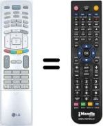 Replacement remote control LG 42PX3