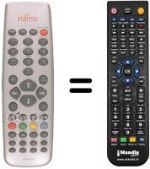 Replacement remote control Fujitsu P-RM1000ES