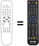Replacement remote control Akai TV2107T