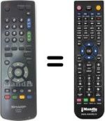 Replacement remote control Sharp LC-20AD5ERUS