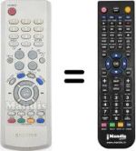 Replacement remote control Samsung LW20M11CX/XEH