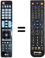 Replacement remote control LG 47LH9000