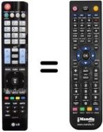 Replacement remote control LG 32LD575