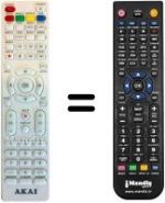 Replacement remote control Akai AKA008