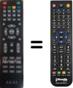 Replacement remote control Akai AKTV504UHDTSMART