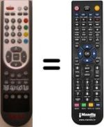Replacement remote control Akai AKTV1903