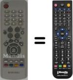 Replacement remote control Samsung 710MP