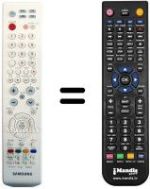 Replacement remote control Samsung BN59-00617A