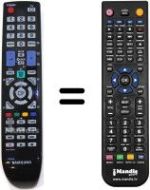 Replacement remote control Samsung LE40B530P7WXAB