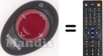 Replacement remote control Samsung LE46A856S1MXCS