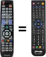 Replacement remote control Samsung LA55B650T1R/XXP