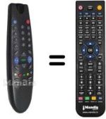 Replacement remote control Beko 6ZK187