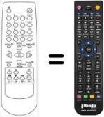 Replacement remote control Daewoo S21H4T2