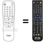 Replacement remote control CT-816