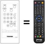 Replacement remote control CT-9207