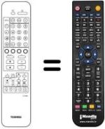 Replacement remote control Toshiba CT-9493