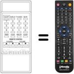 Replacement remote control Audiosonic CVP2400