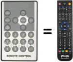 Replacement remote control REMCON105