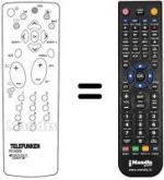 Replacement remote control REMCON371