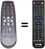 Replacement remote control Daewoo DWF28W8GB