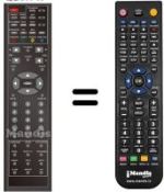 Replacement remote control Dangaard BD-08