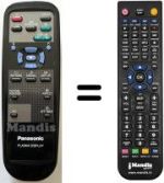 Replacement remote control Panasonic TH-42PW3