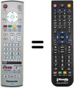Replacement remote control Panasonic EUR7636080R