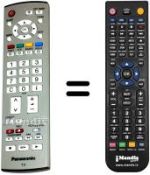 Replacement remote control Panasonic EUR765101B