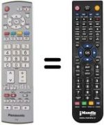 Replacement remote control Panasonic TH-37PV45EH