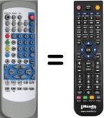 Replacement remote control Dangaard LTVD2660