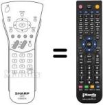 Replacement remote control Sharp LC15C2E