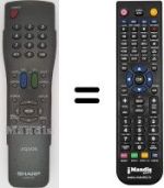 Replacement remote control Sharp LC-20S5U