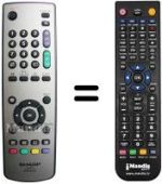 Replacement remote control Sharp RRMC-GA531WJSA
