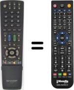 Replacement remote control Sharp LC-46LU705S