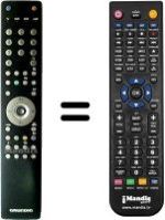 Replacement remote control Grundig FINEARTS LED