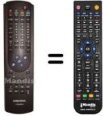 Replacement remote control Grundig M82-495 / 9