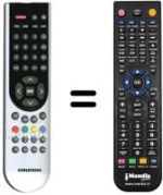 Replacement remote control Grundig RCH5J52