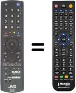 Replacement remote control JVC LT-42DA9BJ