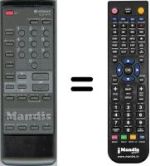 Replacement remote control Hitachi CMT2118
