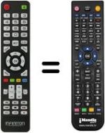 Replacement remote control Infiniton INTV-1963