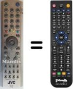 Replacement remote control JVC LT26B60SU