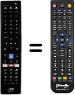 Replacement remote control JVC RM-C3401A