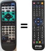 Replacement remote control JVC XV515