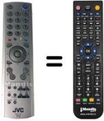 Replacement remote control JVC LT-26DY8ZG